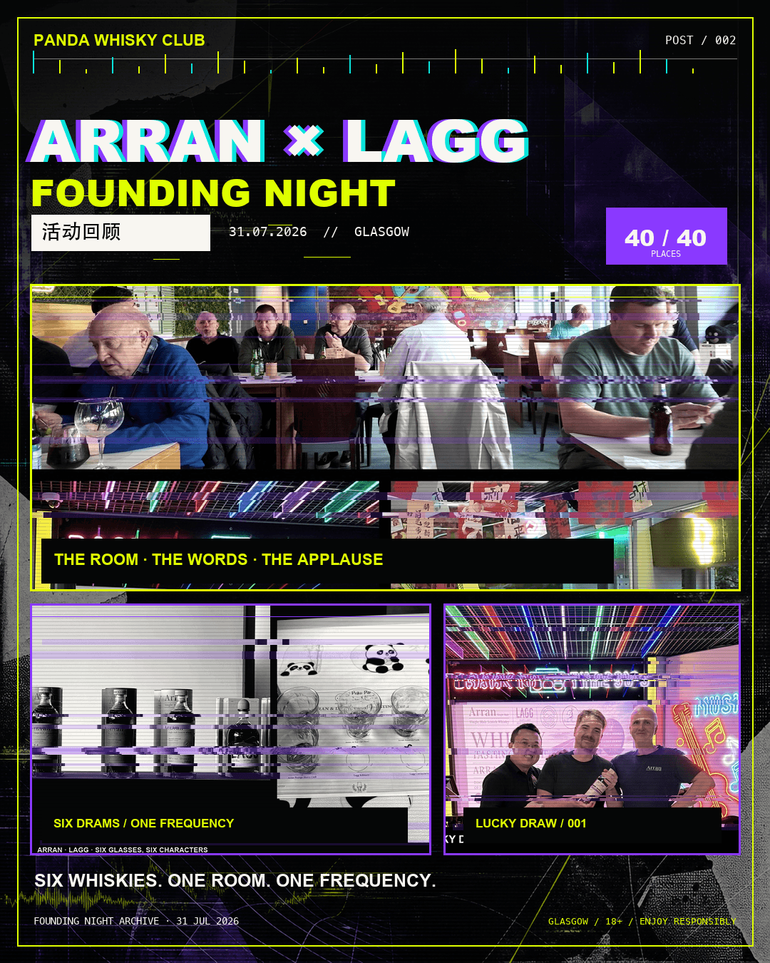 ARRAN × LAGG NIGHT poster