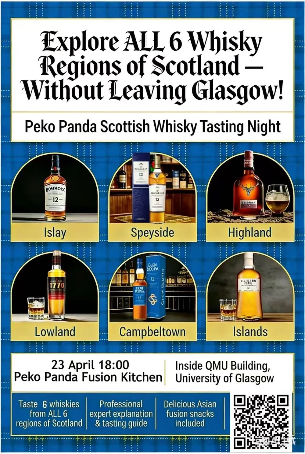 Six Regions of Scotland Whisky Tasting