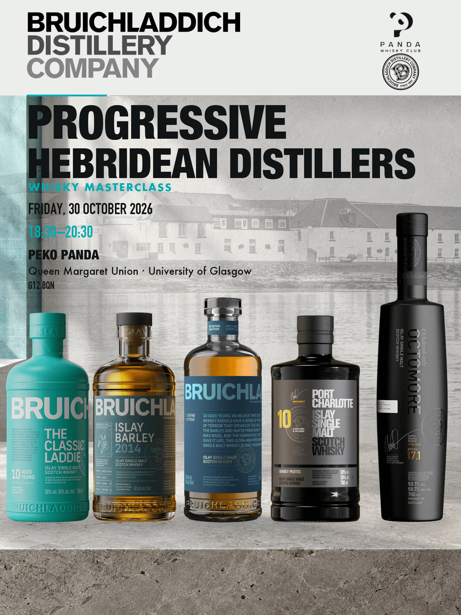 Bruichladdich Whisky Masterclass with Murray Campbell poster